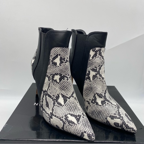 New York & Company Faye High Heel Ankle Boots snakeskin faux leather size 9M NEW - Picture 6 of 6